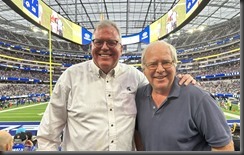 Bob and Me at the Rams game