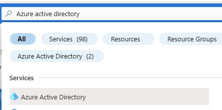 Search For Azure Active Directory