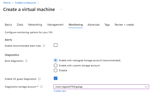 Monitoring Tab