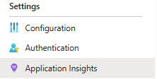 Application Insights Button