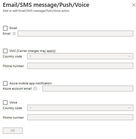 Email Sms Message Push Voice Dialog