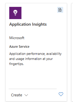 Application Insights Card