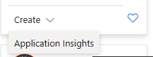 Create Application Insights Button
