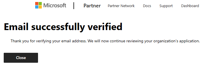 Email Verified