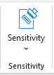 Office document Sensitivity button